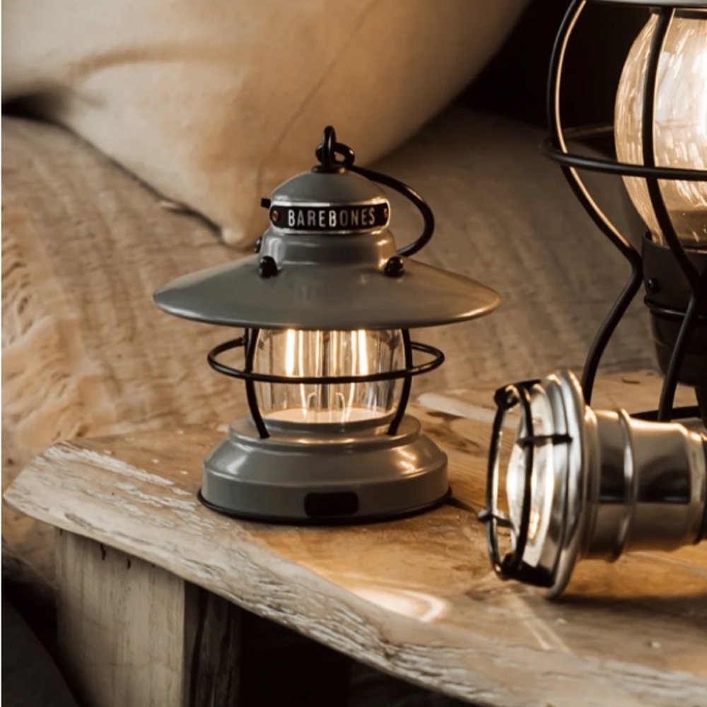 NEW Barebones Edison Mini Lantern (Grey)